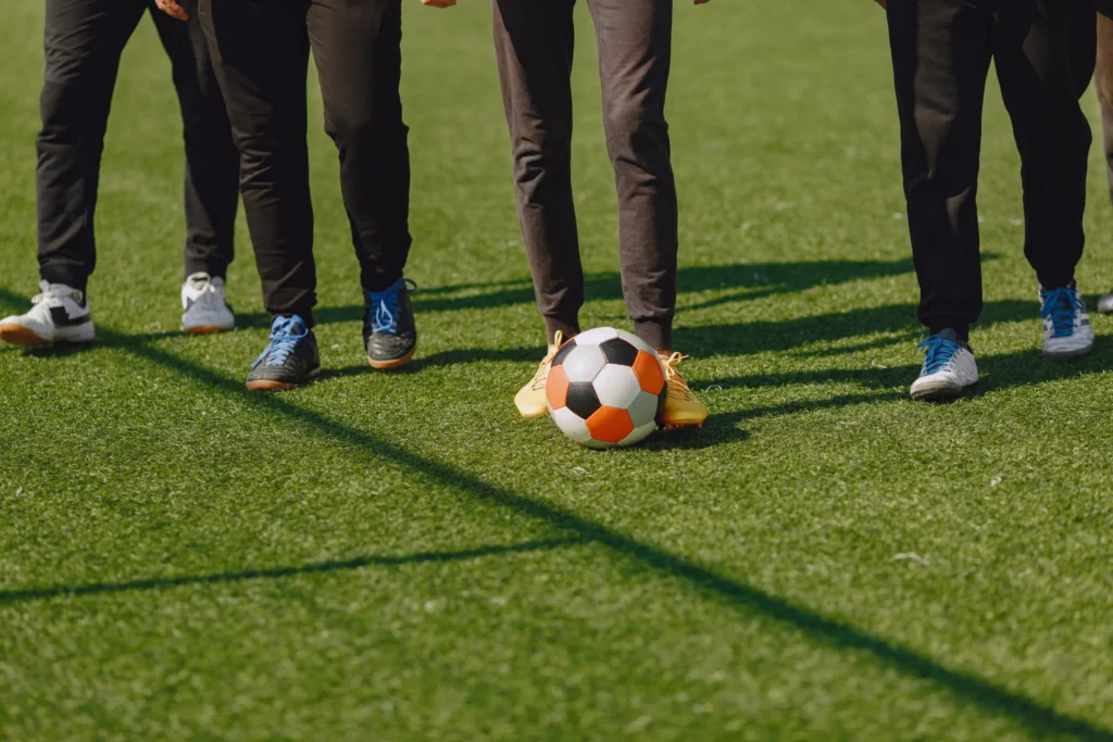 Jeunes joueurs de foot